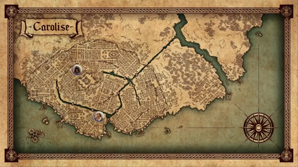 Map of Carolise