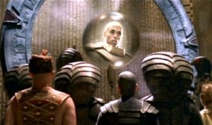 A large floating orb showing Apophis